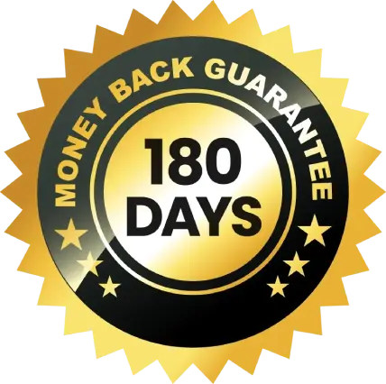 180-day satisfaction guarantee
